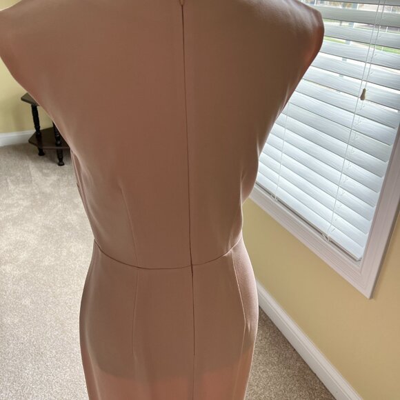 Ann Taylor Light Pink Salmon Wrap Dress Fitted - Picture 2 of 3